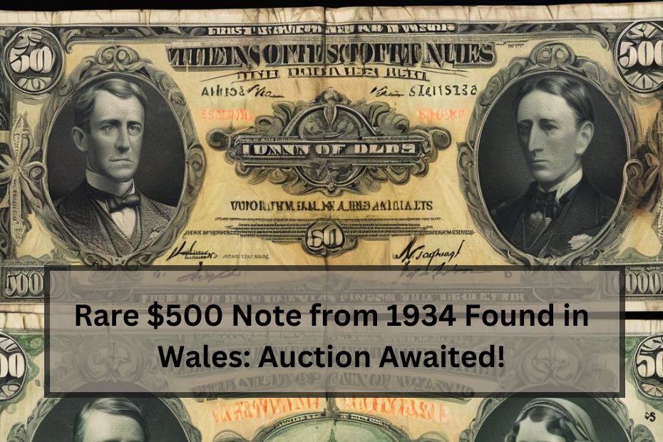 Rare $500 Note from 1934 Found in Wales: Auction Awaited!